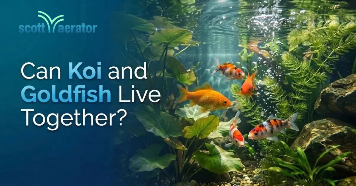 Can Koi and Goldfish Live Together?