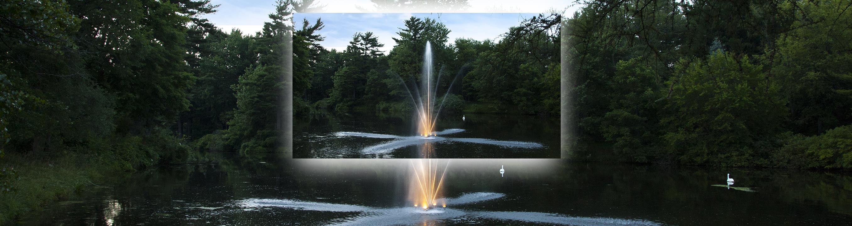 Clover Fountain For Small, Residential Ponds