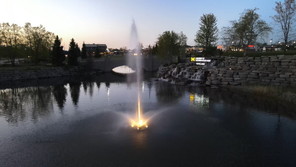 Skyward Fountain For Large, Commercial Ponds