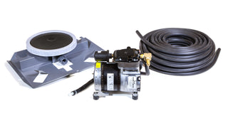 Bubble Pro 1 Mini pond aerator with floating diffuser in water