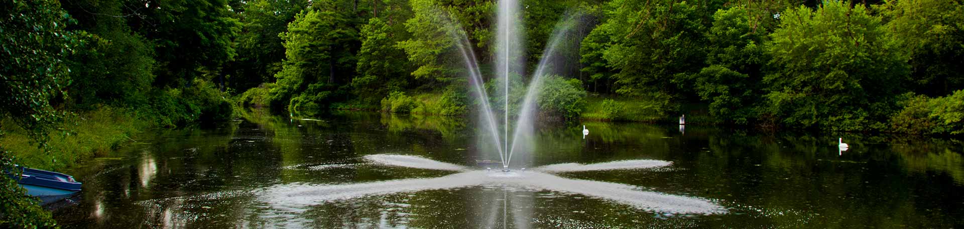 Clover Fountain For Small, Residential Ponds