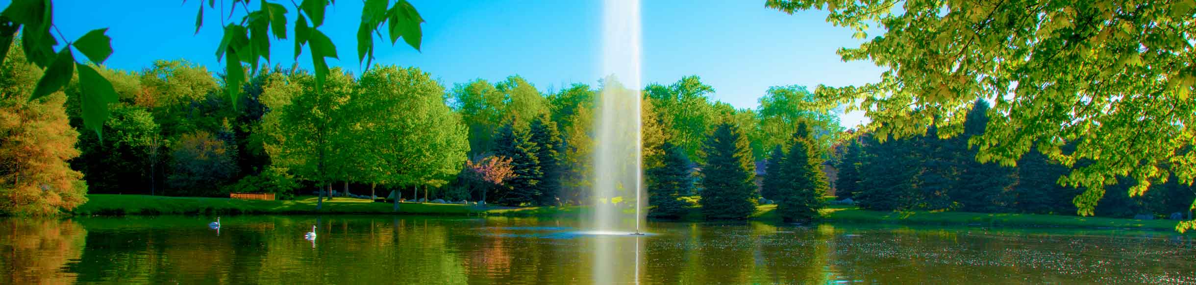 Gusher Fountain For Large, Commercial Ponds